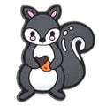 Grey squirrel holding acorn 618-04 - Shoe Charm