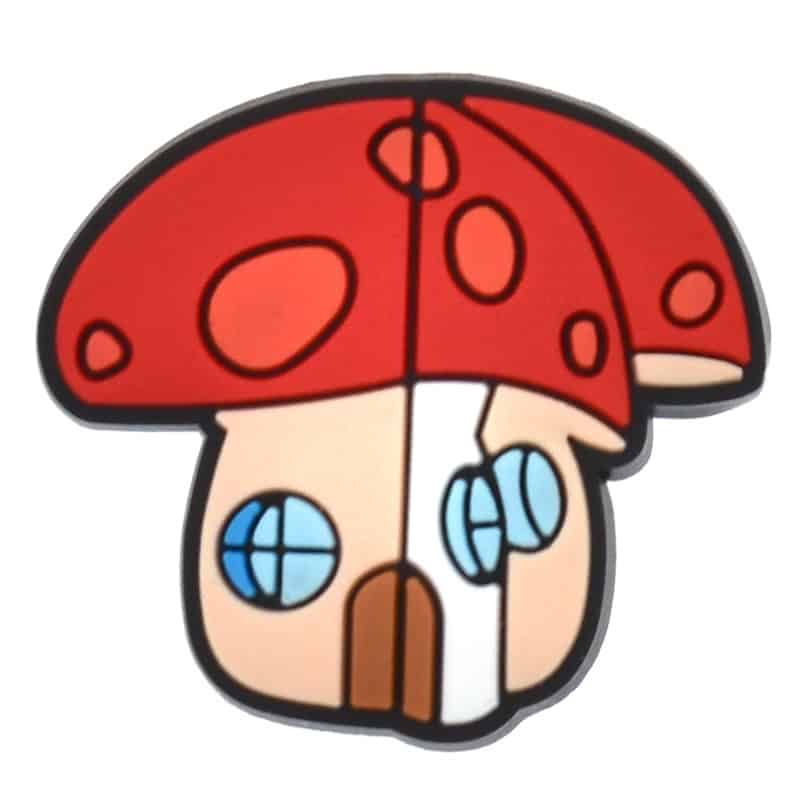 Toadstool mushroom house 618-08 - Shoe Charm