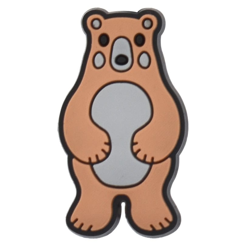 Standing brown bear 618-09 - Shoe Charm
