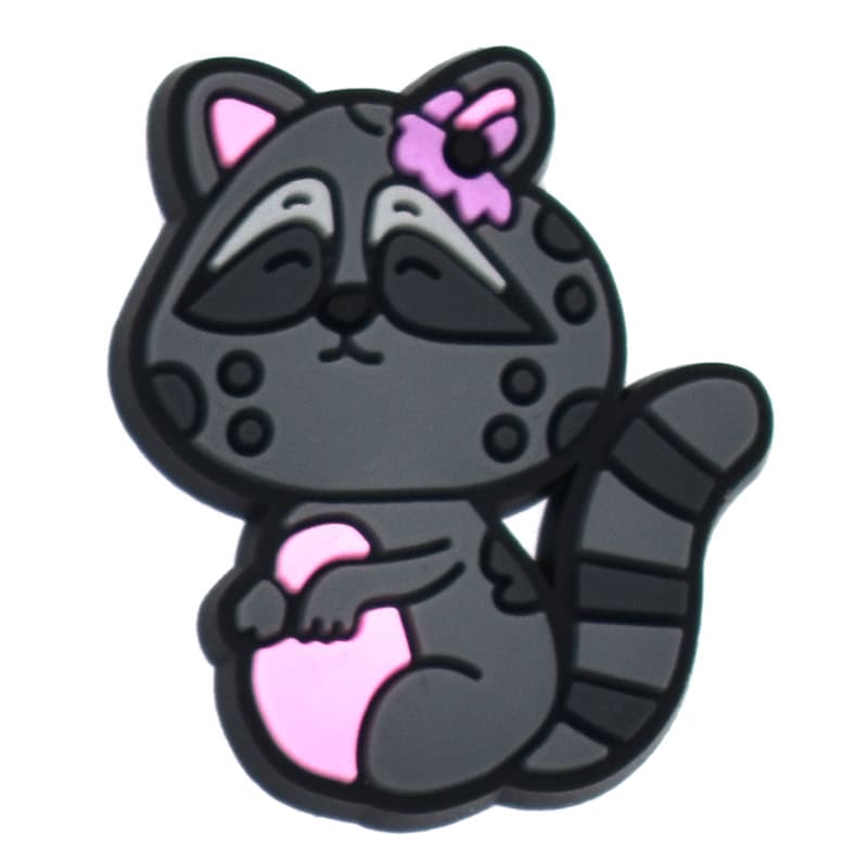 Shoe Charm - Grey cat 626-01