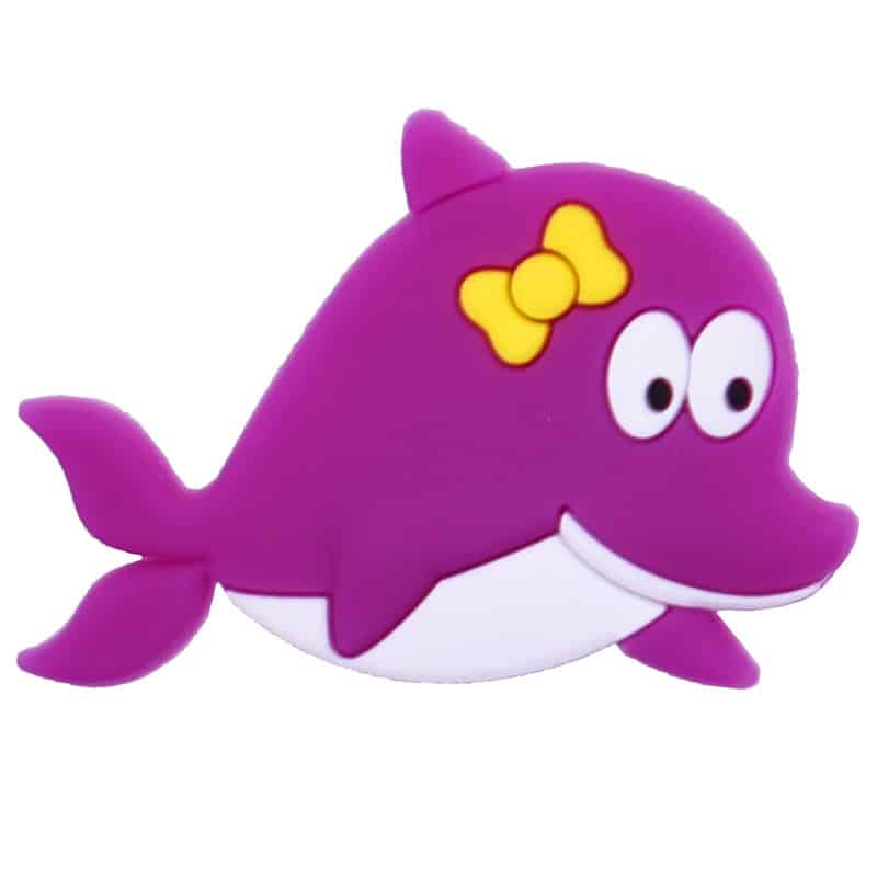 Purple dolphin 63-01 Shoe Charm