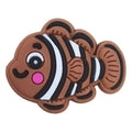 Brown stripey fish 63-08 Shoe Charm