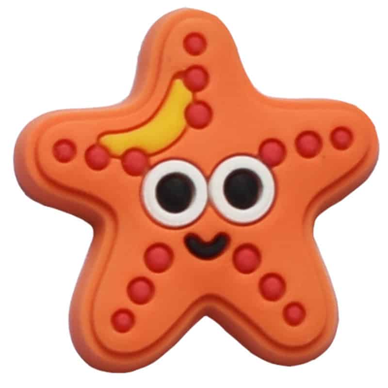 Orange starfish 63-15 Shoe Charm