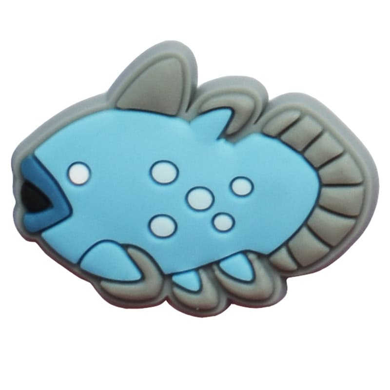 Spotty blue fish 63-28 Shoe Charm