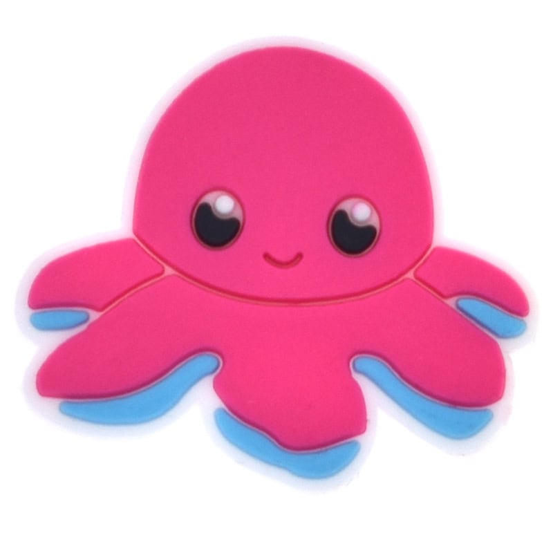 Pink octopus 669-03 Shoe Charm
