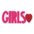 GIRLS heart sign logo 669-06 Shoe Charm