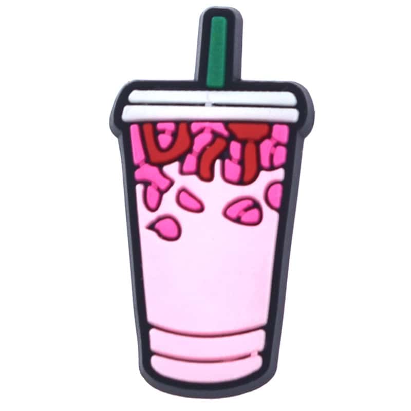 Pink milk shake 669-07 Shoe Charm