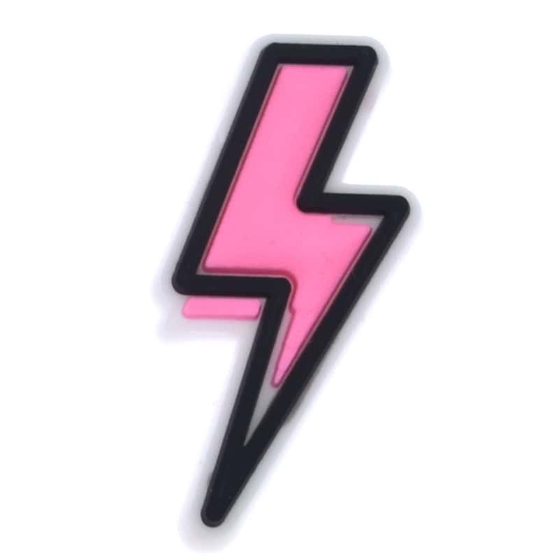 Pink flash lightning 669-12 Shoe Charm