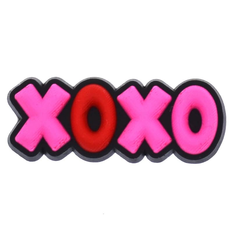 XOXO hugs and kisses sign logo 669-15 Shoe Charm