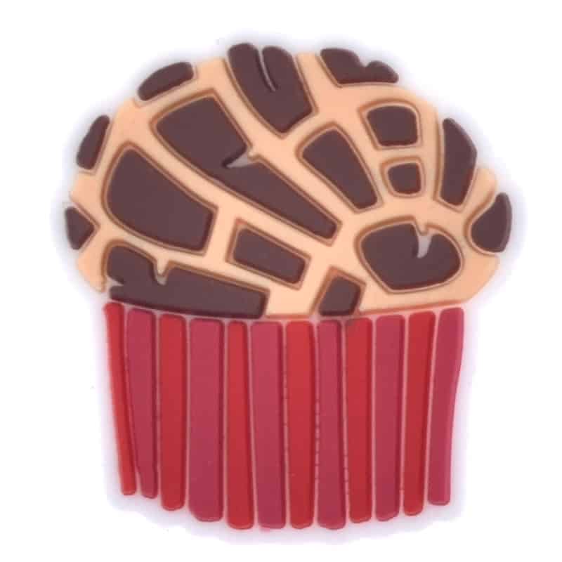Shoe Charm -  Chocolate cupcake CONCHA SWEETBREAD 675-05