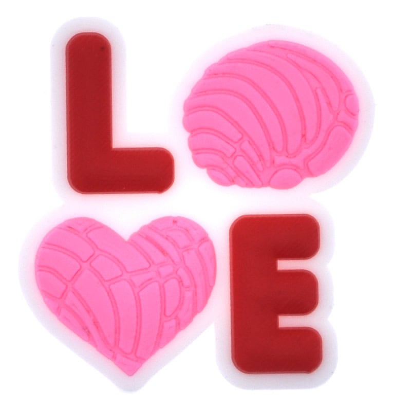 Shoe Charm -  LOVE sign logo CONCHA SWEETBREAD 675-08