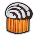 Shoe Charm -  Vanilla chocolate cup cake CONCHA SWEETBREAD 675-12