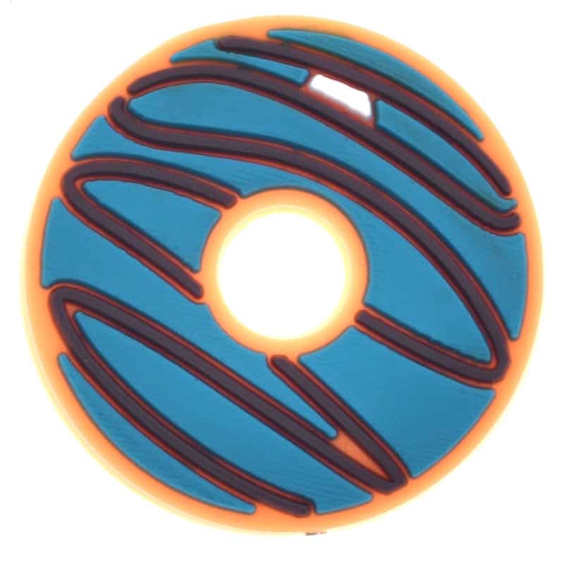 Blue icing with chocolate donut 676-04 - Shoe Charm