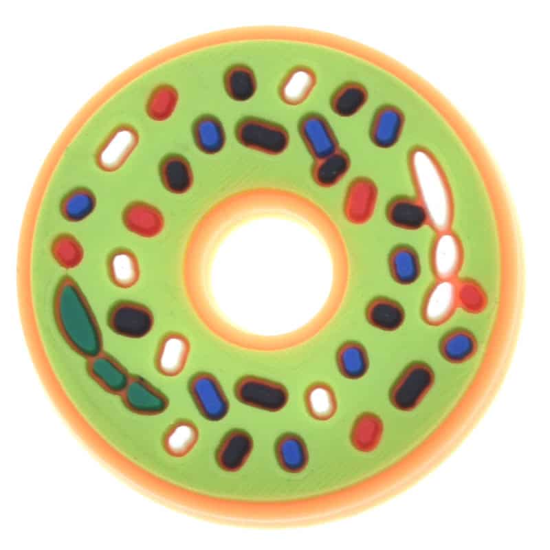 Green with sprinkles donut 676-07 - Shoe Charm