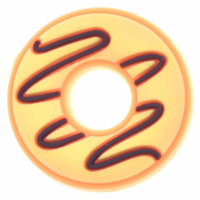 Yellow with chocolate donut 676-10 - Shoe Charm
