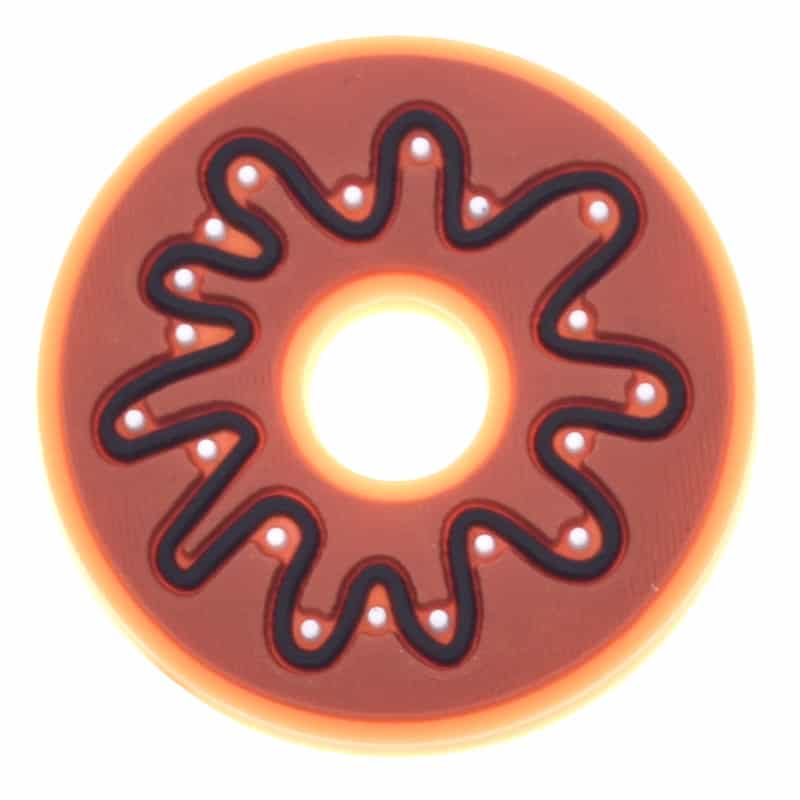 Glazed chocolate donut 676-11 - Shoe Charm
