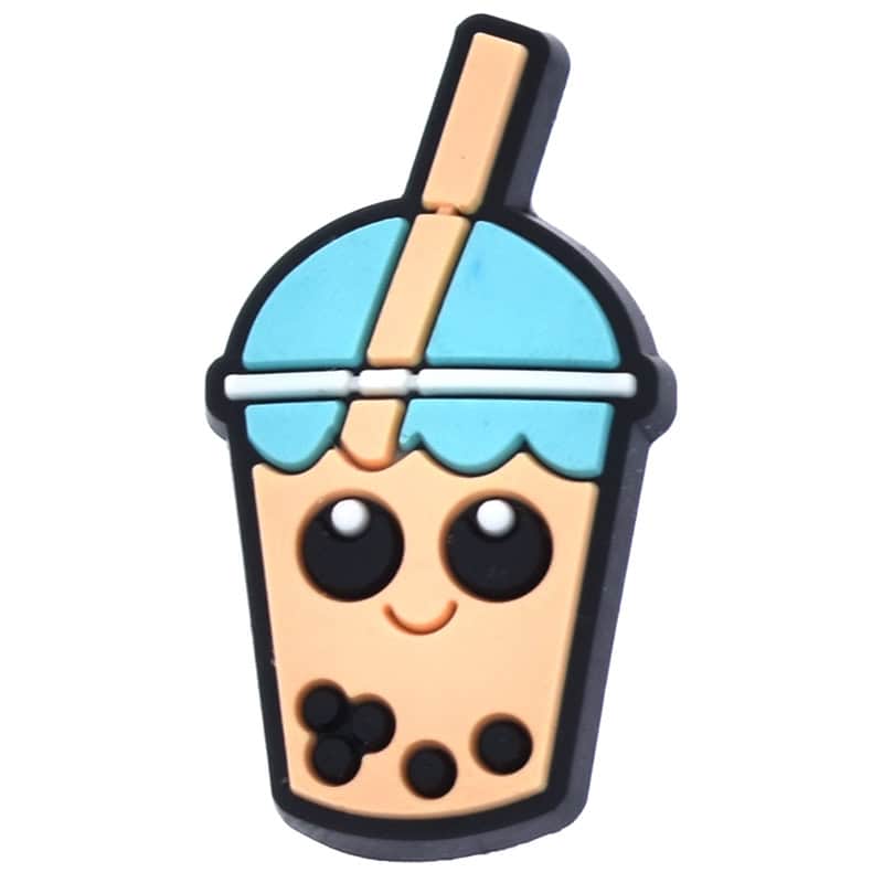 Smiley boba tea 676-14 - Shoe Charm