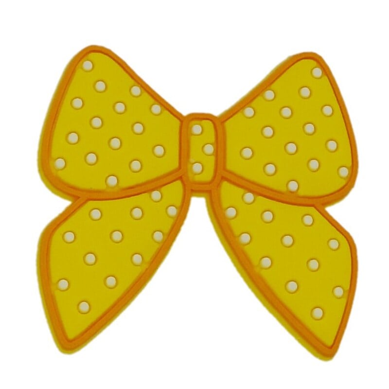 Yellow ribbbon bow 69-03 Shoe Charm