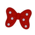 Spotted red ribbon bow 69-08 Shoe Charm