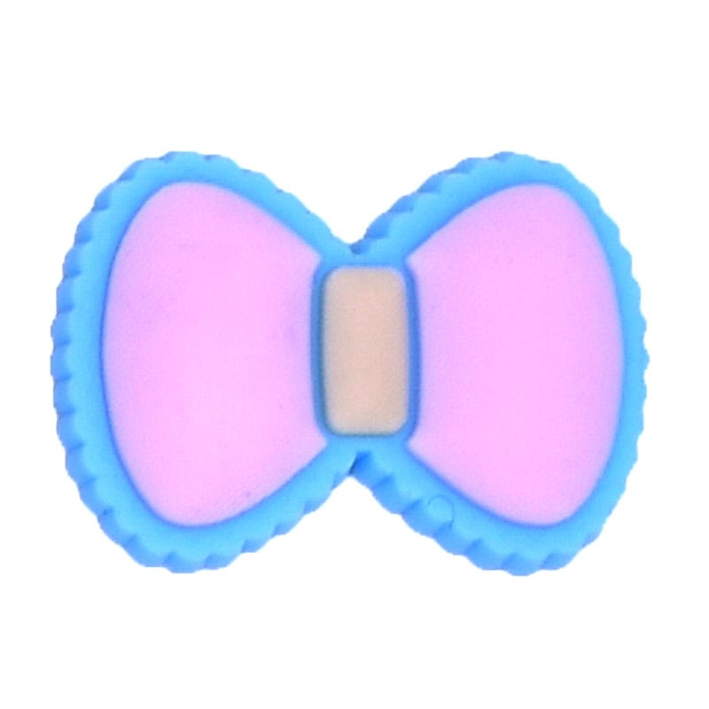Pink clasp ribbon bow 69-17 Shoe Charm