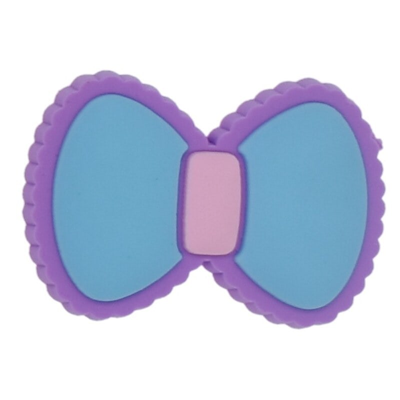 Blue clasp ribbon bow 69-19 Shoe Charm