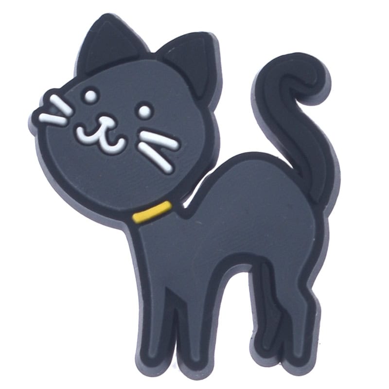 Happy black cat 691-01 - Shoe Charm