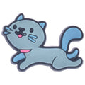 Jumping grey cat 691-05 - Shoe Charm