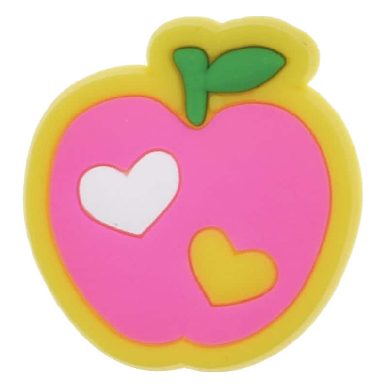 Apple pink with hearts 84-56 Shoe Charm