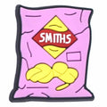SMITHS CRISPS Salt & Vinegar British Food 842-16 Shoe Charm