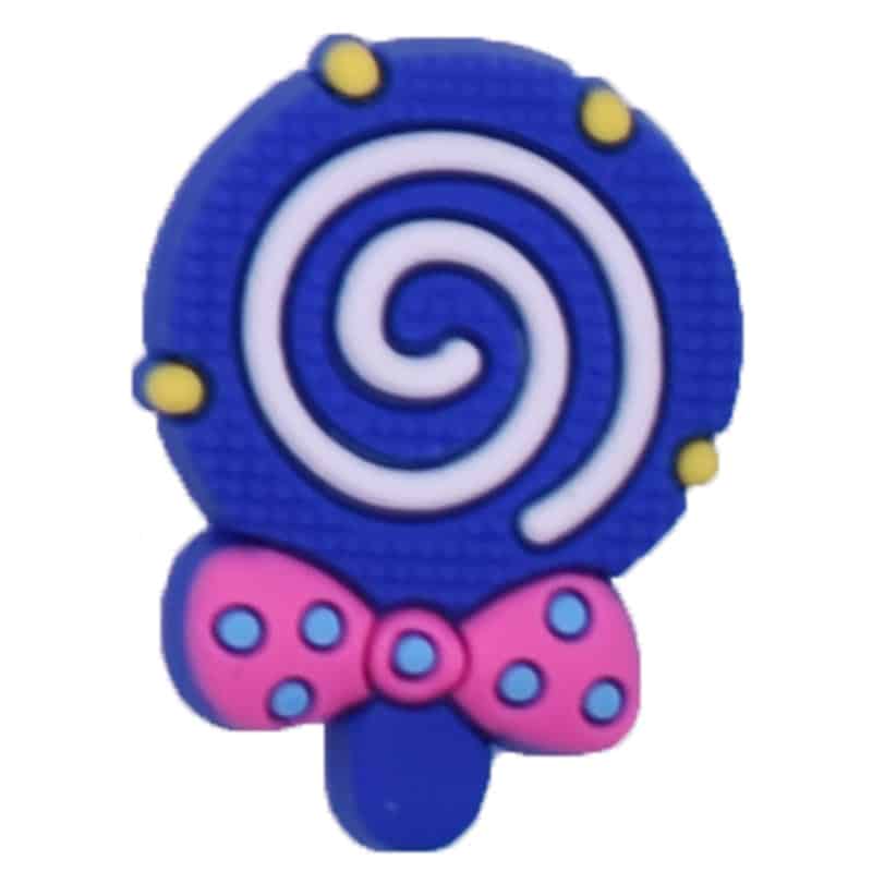 Lollypop sweet candy dark blue  86-15 Shoe Charm