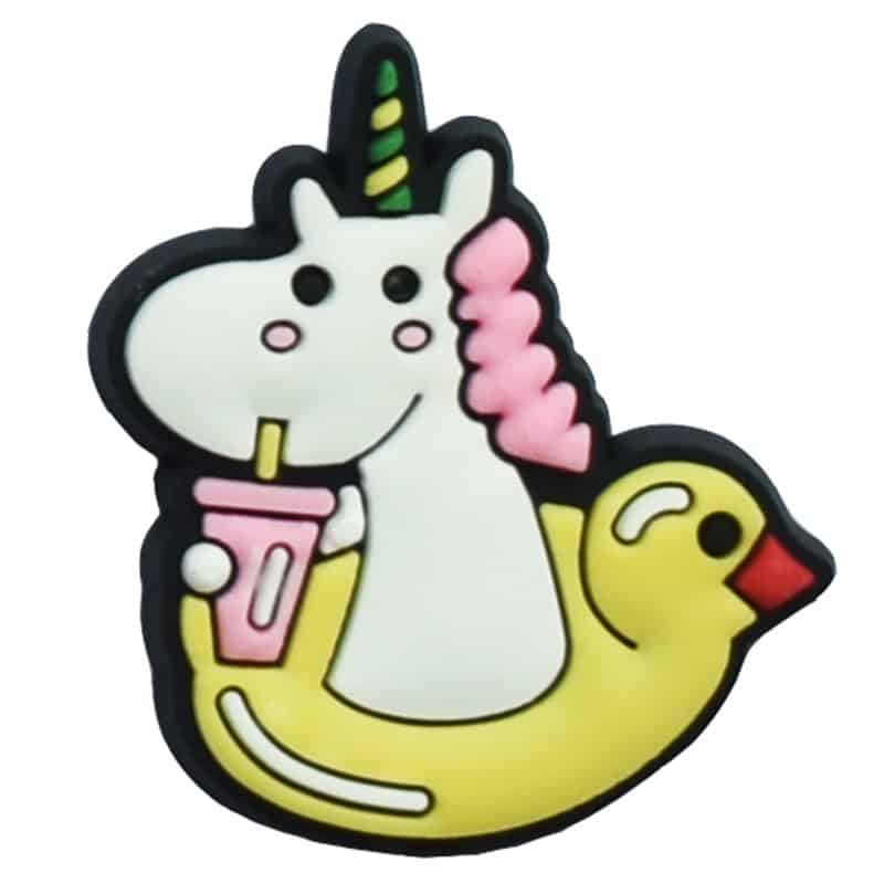 Unicorn on an inflatable 87-04 Shoe Charm