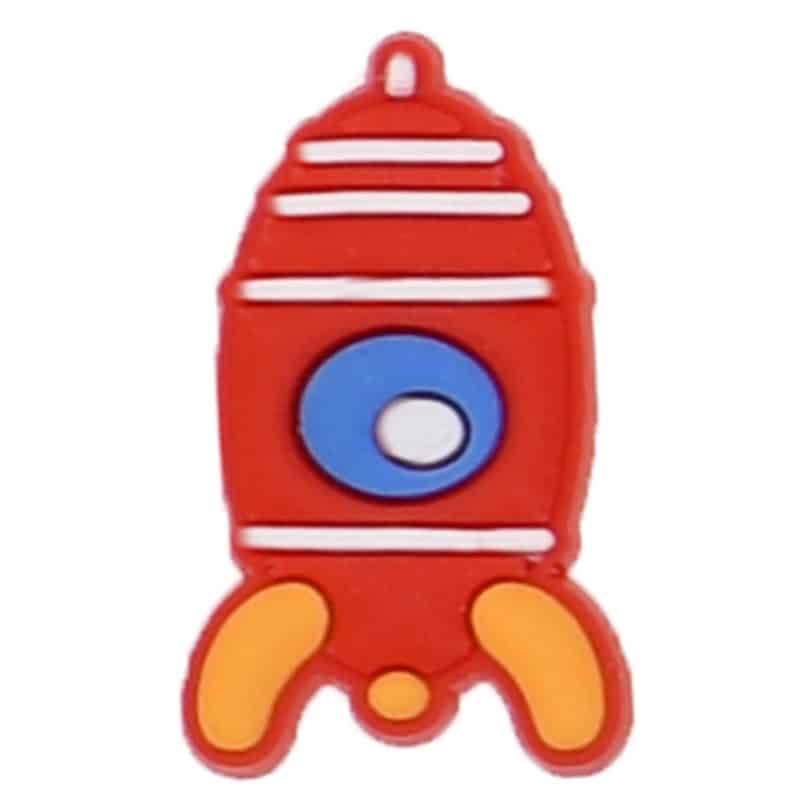 Cartoon rocket 88-03 Shoe Charm