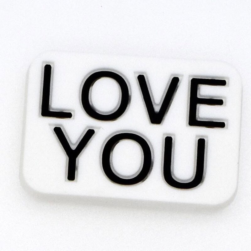 Shoe charm -LOVE YOU sign sign logo 88-06