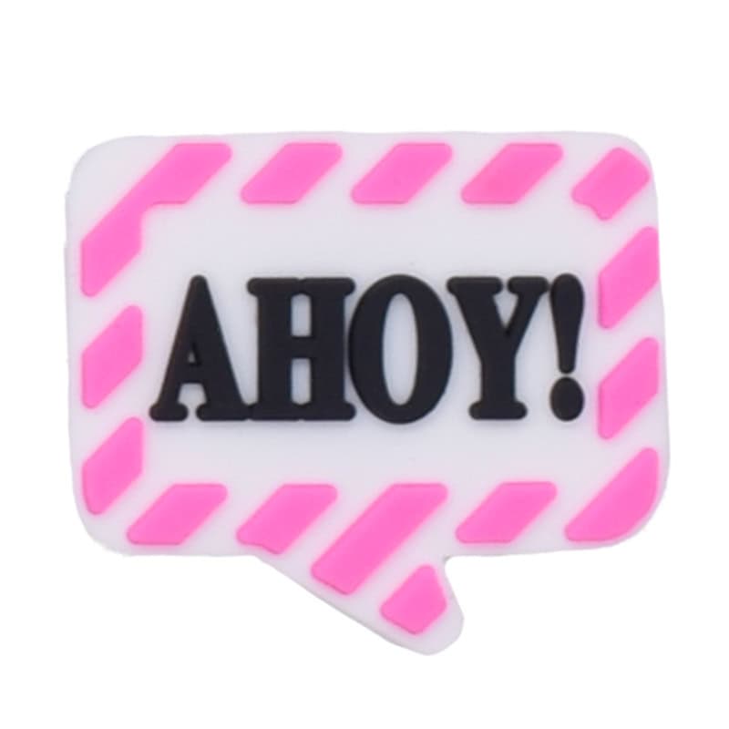 AHOY speech bubble sign logo 88-07 Shoe Charm