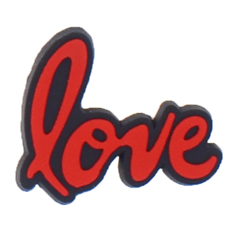 love alone red on black symbol sign logo 88-102 Shoe Charm