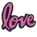 love alone dark pink on black symbol sign logo 88-103 Shoe Charm