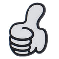 Thumbs up white gesture sign logo 88-114 Shoe Charm