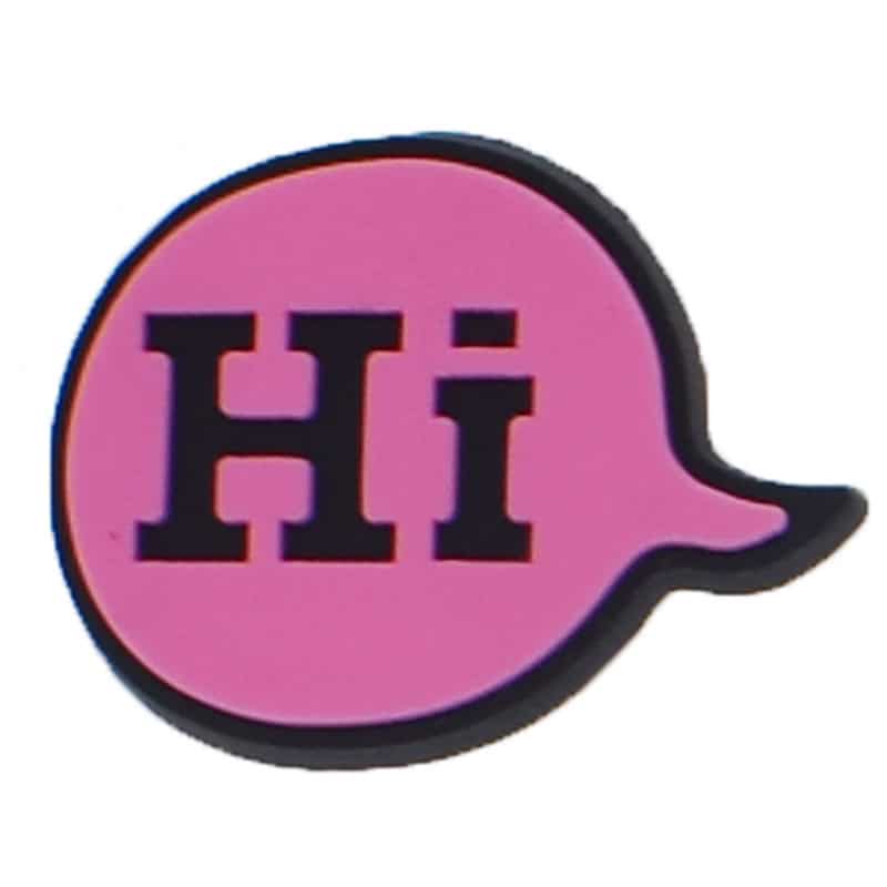 Hi balloon pink speech bubble 88-127 Shoe Charm