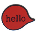 hello balloon red speech bubble 88-134 Shoe Charm
