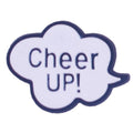 Cheer UP! White cloud speech bubble 88-138 Shoe Charm
