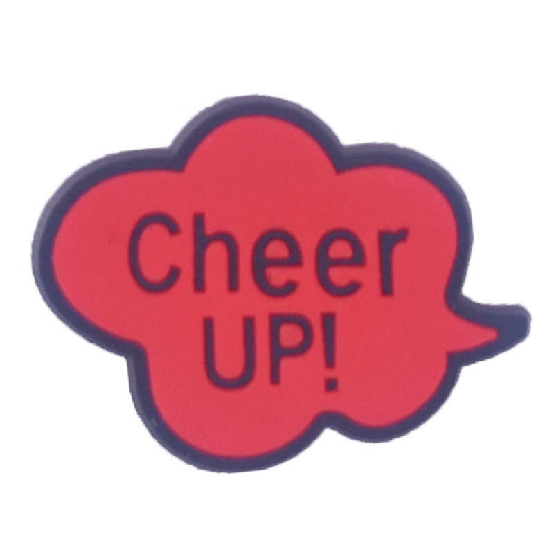 Cheer UP! Red cloud speech bubble 88-142 Shoe Charm