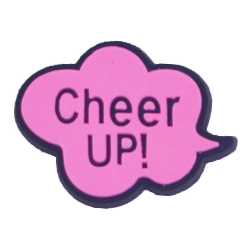 Cheer UP! Pink cloud speech bubble 88-143 Shoe Charm