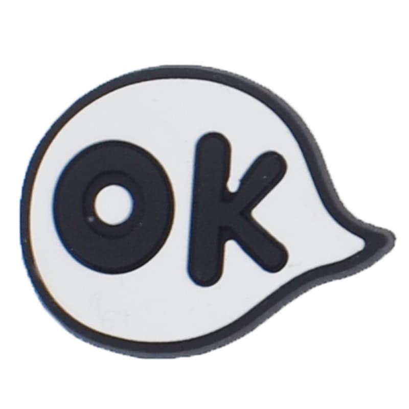 OK speech bubble 88-146 Shoe Charm