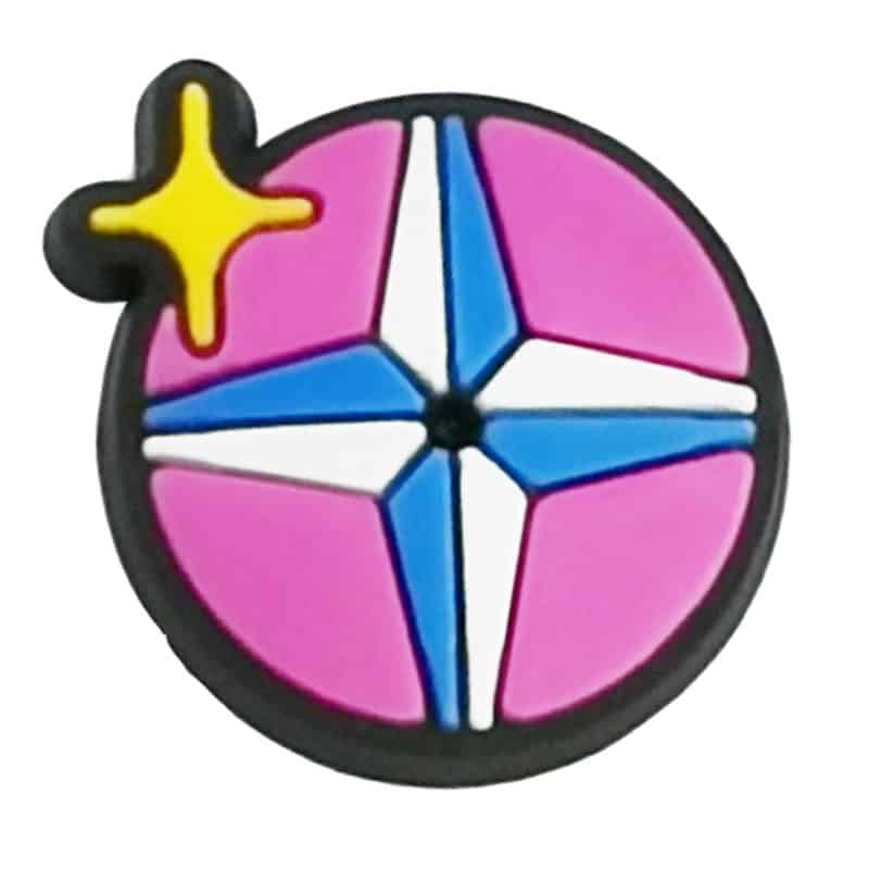 Star cross badge 88-186 - Shoe Charm
