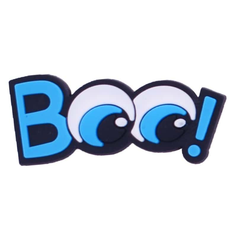 BOO blue eyes logo sign logo 88-21 Shoe Charm