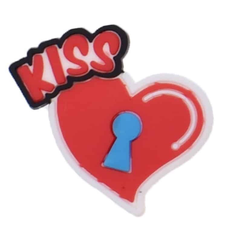 KISS keyhole heart 88-28 Shoe Charm
