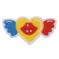 Flying lips heart  88-30 Shoe Charm