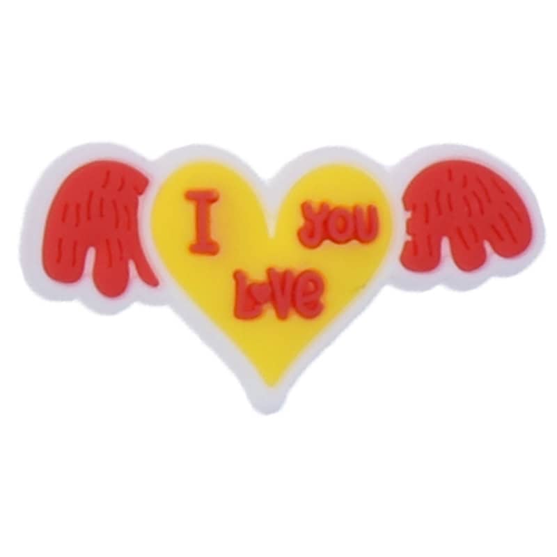 I Love You flying heart 88-31 Shoe Charm