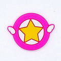 Shoe charm -Yellow star ring badge  88-33