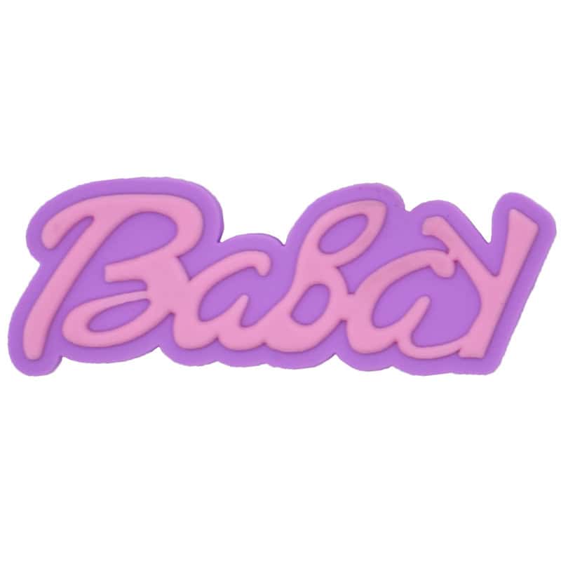 Baby pink on purple sign logo 88-36 Shoe Charm